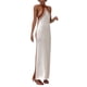 thumbnail image 5 of VISgogo Vestido de punto para mujer, tirantes finos, color de contraste, vestido largo de cóctel para fiesta de verano VISgogo  moda, 5 of 9