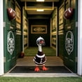 thumbnail image 6 of 7 Inch Desk Goose Outfit Football Helmet With Face Guard And Brown Crochet Jersey For Mini Porch Statue Tabletop Display, 6 of 9
