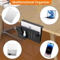 thumbnail image 3 of Desk Side Storage,no Drill Under Desk Cable Management Tray,clamp On Side Desk Organizer,under Desk Storage For Office A, 3 of 5