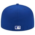 thumbnail image 4 of Men's New Era Royal Miami Marlins White Logo 59FIFTY Fitted Hat, 4 of 6