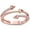 Rose Gold-Tone, variant on Clear Cubic Zirconia Triple Arrow Ring Sterling Silver size 6