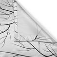 thumbnail image 3 of Ambesonne Black and White Kitchen Curtains, Winter Tree, 55"x45", White Black, 3 of 3