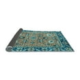 thumbnail image 2 of Ahgly Company Indoor Rectangle Oriental Light Blue Traditional Area Rugs, 7' x 9', 2 of 4