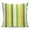 Yellow, variant on Throw Pillow Covers 16x16 Inch, Red Aqua Stripe Decorative Pillow Cases for Couch Sofa Bed, Country Abstract Art Colorful Striped Cotton Linen Square Home Decor Pillowcases with Hidden Zipper