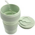 thumbnail image 3 of Collapsible Coffee Cup, Portable Foldable Travel Mug, Durable And Reusable Camping Cup, Silicone Foldable Mug With Lid, 3 of 5