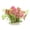 Pink, variant on Walbest Plastic Leaf Plant Lotus Grass, Hiding Spot for Fish, Reptiles, Amphibians, Pink, 1Pc