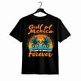 thumbnail image 1 of Camiseta unisex de manga corta 100 % algodón con estampado tropical "Gulf of Mexico Forever". Cuello redondo informal de alta elasticidad para hombre y mujer. Ajuste cómodo para todas las estaciones., 1 of 6
