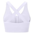 thumbnail image 5 of vigerkar Womens Zip Front Closure Sports Bra Zipper Wireless Seamless Comfort High Support Full Coverage, Running, Yoga, Gym (White, S), 5 of 6