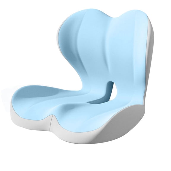 Ergonomic Integrated Seat Cushion and Backrest with Memory Foam for Full Body Support During Long Sitting Hours