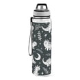 thumbnail image 2 of White Line Dinosaurs Leaves Sports Water Bottle Portable Travel Mug 32oz BPA Free Leak Proof Straw Transparent Tritan for Gym Yoga Cycling Camping, 2 of 7