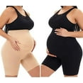 thumbnail image 1 of KUNINDOME Maternity Shapewear Spandex, Belly Support, Prevent Thigh Chaffing, Nude + Black, 2X-Large, 1 of 6