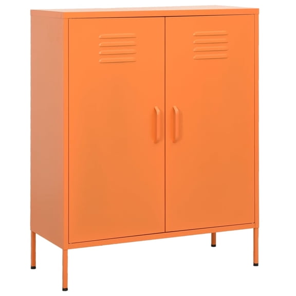 Casafoyer Storage Cabinet Orange 31.5"x13.8"x40" Steel