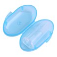 thumbnail image 3 of Cepillo de dientes de silicona para limpieza de dientes de bebé, útil y saludable, con caja (caja azul), 1 unidad, 3 of 3