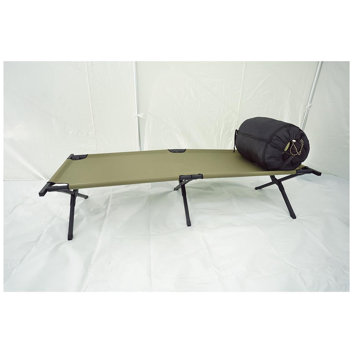 HQ ISSUE Military Style Camping Cot