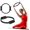 Black, variant on PETGLE Pilates Ring Fitness Circle - Lightweight & Durable Foam Padded Handles, Flexible Resistance Exercise Equipment for Toning Arms, Thighs/Legs & Core