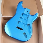 Electric Guitar Body Poplar Wood Electric Guitar Barrel For DIY Electric Guitar(dark blue)