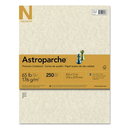 Astroparche Specialty Card Stock  65 lbs.  8-1/2 x 11  Natural  250 Sheets/Pack