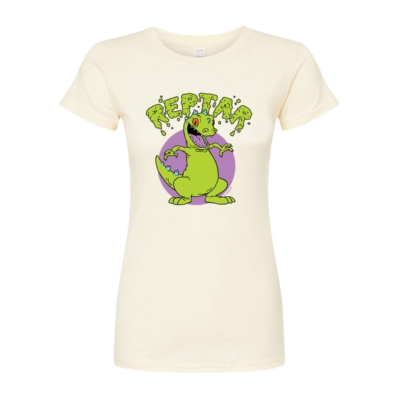 Rugrats - Reptar Slime - Juniors Fitted Graphic T-Shirt