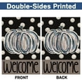 thumbnail image 6 of Fall Garden Flag 12.5x18in Double Sided Thanksgiving Gray Pumpkin Welcome Polka Dot Vertical Yard Flag Autumn Holiday Harvest Seasonal Outdoor Decoration for Outside Home Porch Yard Decor, 6 of 6