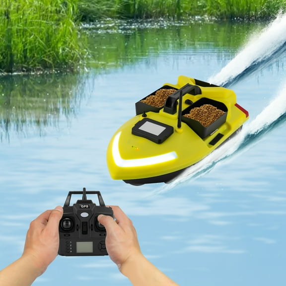 1640.42ft GPS Fishing Bait Boat with Dual Motors, Auto Return, 5200mAh Battery, Waterproof Design, Bait Capacity 4.41lbs for Enhanced Fishing