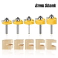 thumbnail image 2 of 5Pcs 8mm Shank T Slot Router Bit With Bearing Wood Slotting Milling Cutter T Type Rabbeting Woodwork Tools For Wood, 2 of 7
