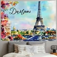 thumbnail image 2 of Autua Eiffel Tower Tapestry Wall Hanging Unique Style Graphic Tapestries Home Wall Decor Art for Living Room Bedroom Dorm Apartment Farmhouse - 4 Sizes Available 40x60inch, 2 of 6