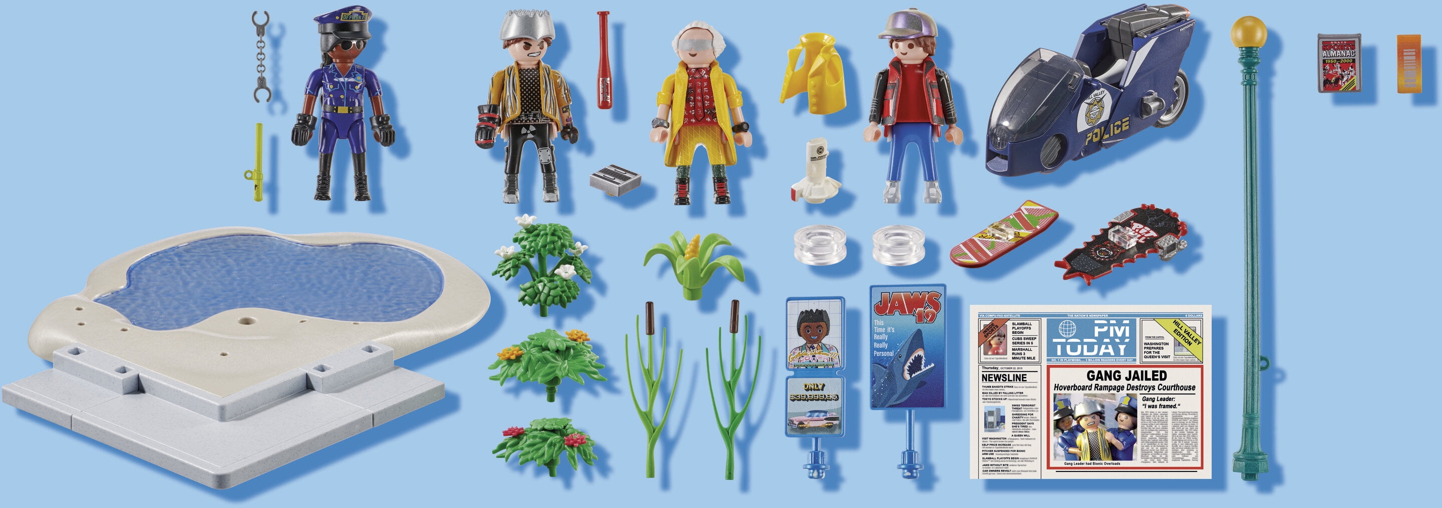 PLAYMOBIL Back to the Future 70634 Part II Hoverboard Chase - MaxxiDiscount