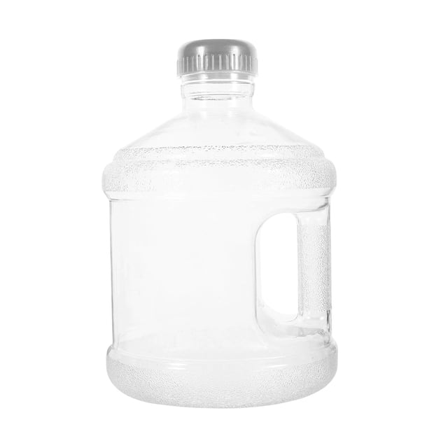 Cubo de agua reutilizable y práctico para interiores y camping con asa. 3 litros transparente