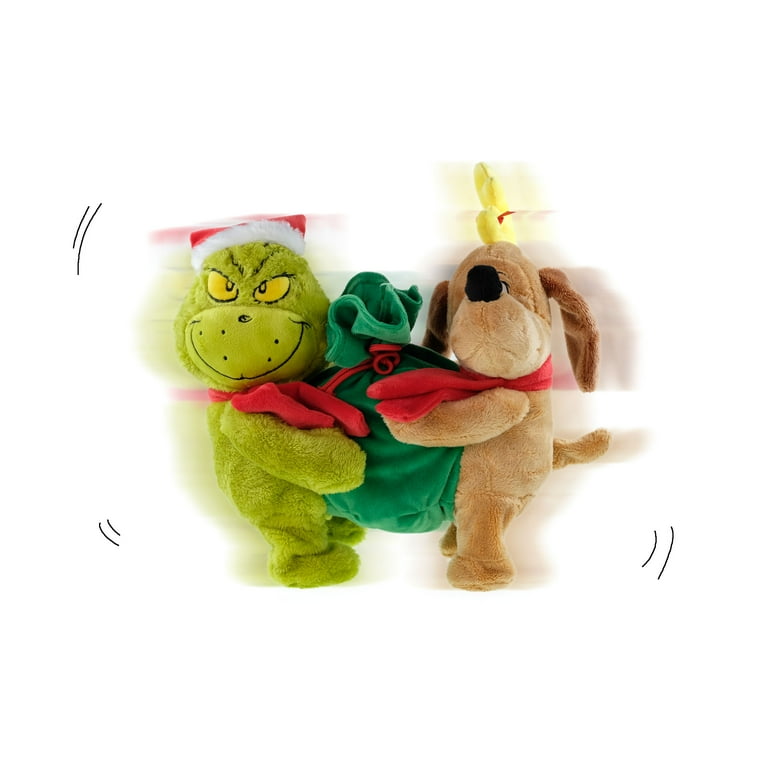 The Grinch Who Stole Christmas Grinch and Max Animated Plush