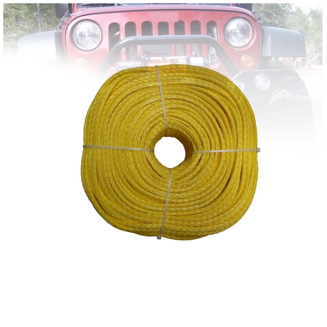 6MM X 100M UHMWPE Winch Rope Towing Line,atv Winch Rope Winch Cable For ATV UTV SUV 4X4 4WD OFF-ROAD