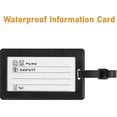 thumbnail image 4 of Luggage Tags Pack of Two,Baggage Tags Suitcase ID Labels Business Card Holder/Travel ID Bag Tag(Sun Flower), 4 of 5