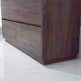thumbnail image 5 of Huesca 60" Double Sink Bath Vanity in Dark Oak Gray Integral Sink Top No Mirror, 5 of 11