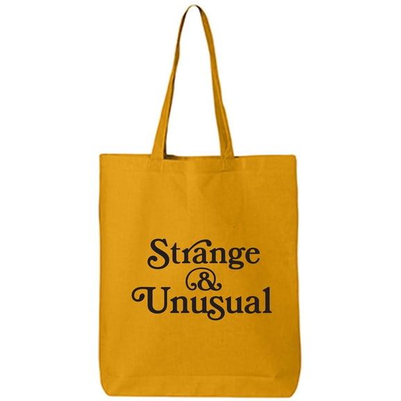 Strange & Unusual Cotton Canvas Tote Bag