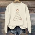 thumbnail image 2 of Jsaierl Christmas Fleece Sweatshirts for Women Funny Christmas Graphic Sweatshirt Trendy Pullover Sweater Tops Round Neck Tunic Long Sleeve Shirts Christmas Gifts, 2 of 4
