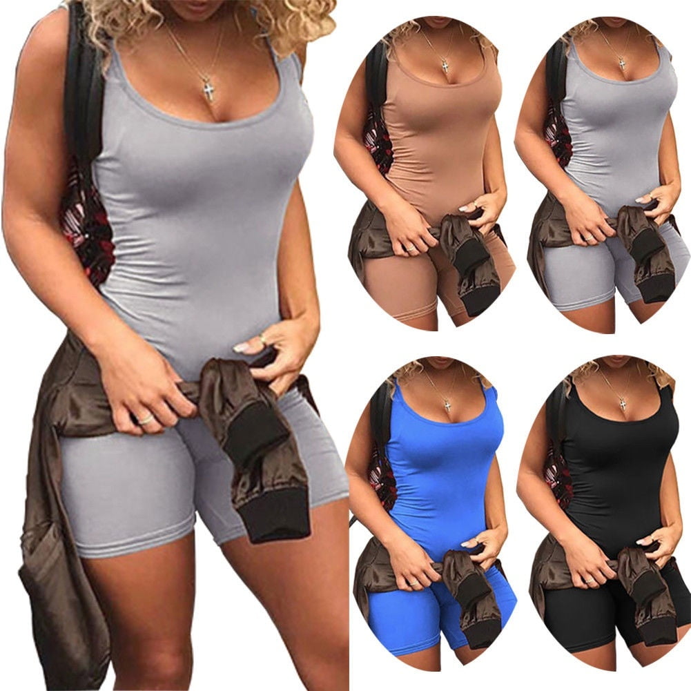 sleeveless bodycon jumpsuit