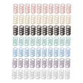thumbnail image 2 of 70pcs 12mm Binding Spines Multiple Colors 4 Hole Plastic Split Loose Leaf Rings For Document Notebook, 2 of 8