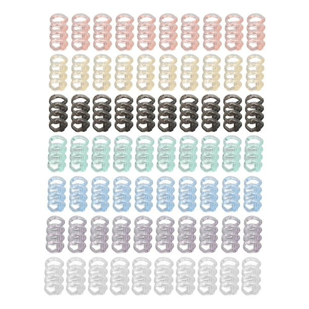 Juego De Anillos De Hojas Sueltas, Multifuncional, 70 Piezas, 12 Mm De Diámetro Interior, Fácil De Instalar, Anillos De Encuadernación De 4 Orificios Con 7 Colores Diferentes ANGGREK Otros