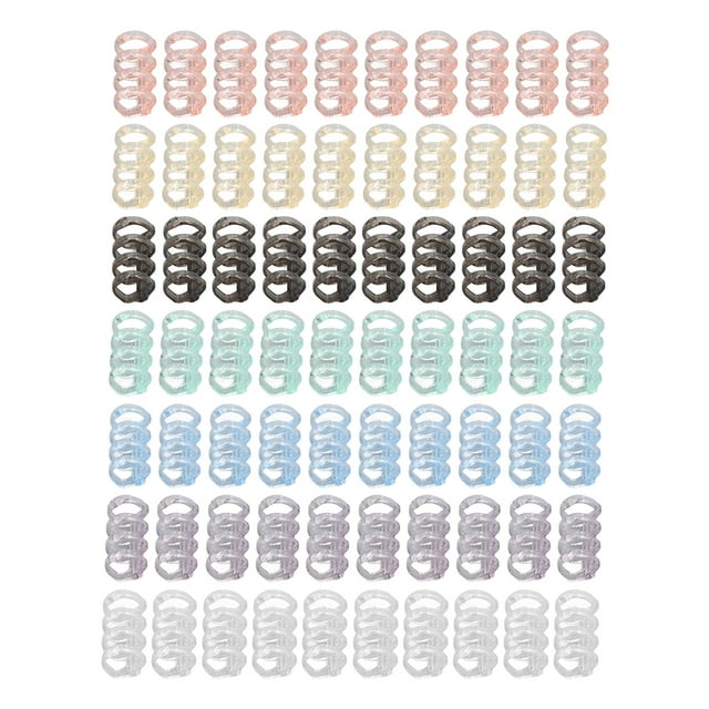 Juego De Anillos De Hojas Sueltas, Multifuncional, 70 Piezas, 12 Mm De Diámetro Interior, Fácil De Instalar, Anillos De Encuadernación De 4 Orificios Con 7 Colores Diferentes ANGGREK Otros