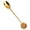 H, variant on Mightlink Tea Spoon Heat Resistance Comfortable Grip European Style Rust-proof Polished Tulip Pentastar Coffee Spoon for Dining Room