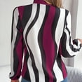 thumbnail image 5 of ICHUANYI Womens Dressy Chiffon Blouse Striped Long Sleeve Casual Tie Neck Shirts Tops Summer Fashion 2024, 5 of 8