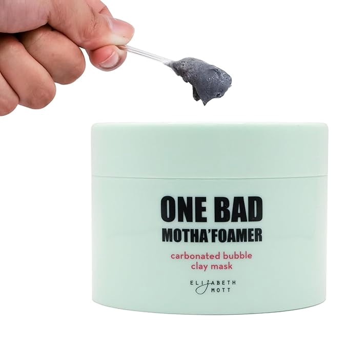 Elizabeth Mott Carbonated Bubble Clay Mask One Bad Motha'foamer Bubble mask - Cruelty Free, Net Wt. 100g / 3.53oz