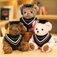 thumbnail image 4 of Graduation Gifts Bear Stuffed Animal Plush Toy with Tassel for Man Women Girls Boys Congratulatory Party，Light Brown,7inch, 4 of 5