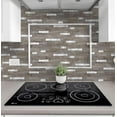 GYMY 20 Sheets Peel and Stick Stone Metal Tile Backsplash, Stick on