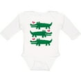 thumbnail image 3 of Inktastic Alligator Crocodile Reptile Girls Long Sleeve Baby Bodysuit, 3 of 5