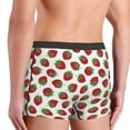 thumbnail image 3 of Disketp Hand Drawn Strawberry Men's Boxer Briefs,Soft and Breathable Cotton Underwear with ComfortFlex Waistband, 3 of 7