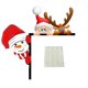 thumbnail image 1 of SGACAI Adorno para puerta de Navidad 2024, divertido adorno para esquina de puerta con marco de Papá Noel, decoración navideña con marco de madera para pared, ventana, muebles, 1 of 7