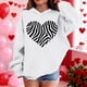 thumbnail image 4 of Sudadera con capucha y estampado de corazón de San Valentín, sudadera de manga larga para niños y niñas, chaqueta para niñas de talla mediana y grande., 4 of 7