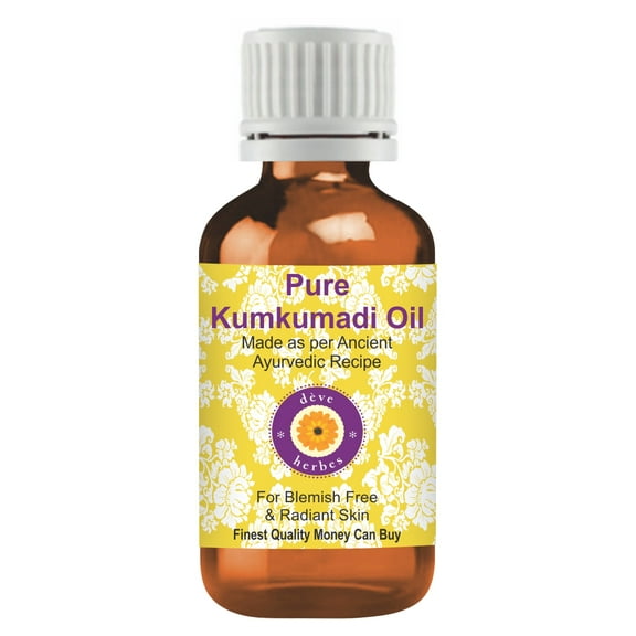 Deve Herbes Pure Kumkumadi Oil Natural Therapeutic Grade 5ml (0.16 oz)