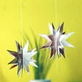 thumbnail image 4 of Cheerland Glitter Silver Star Garlands 3D Star Hanging Decorations, 6.6 ft, 4 of 5