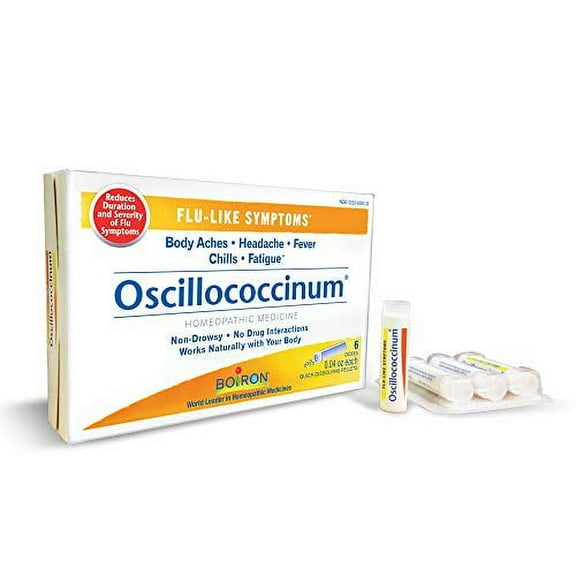 Boiron Oscillococcinum Doses Homeopathic Medicine, 6 Count, 3 Pack